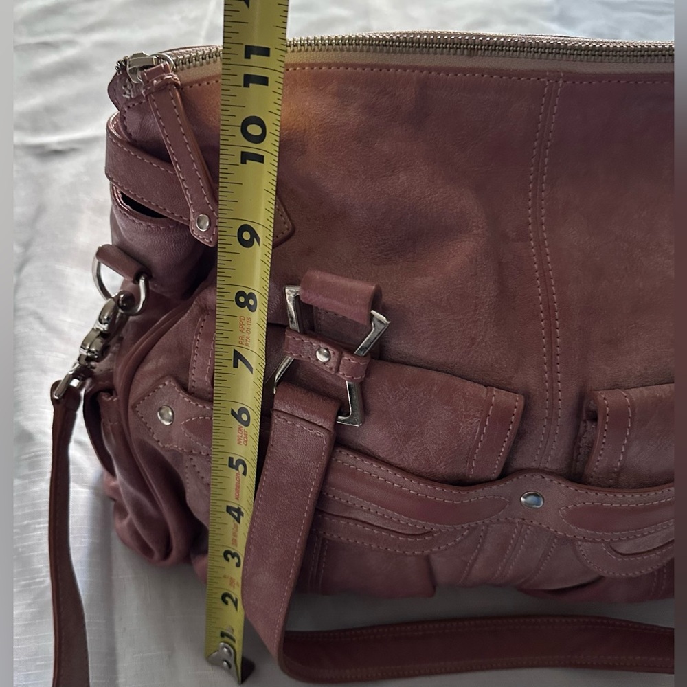🔥👜 Junior Drake Dusty Rose Leather Bag -- this bag understood the assignment💅 - Picture 7 of 16